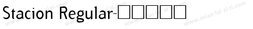 Stacion Regular字体转换